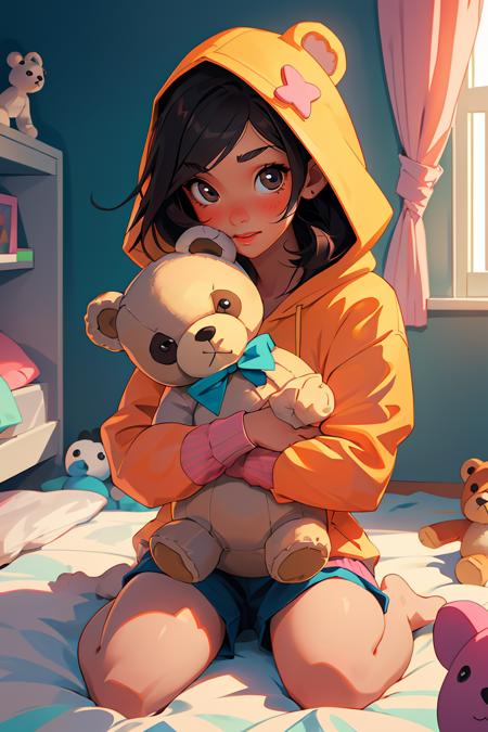 00361-1974478285-(masterpiece, best quality), 1girl, hugging teddy bear, wariza, in room, sunlight, stuffed toy, hoodie.png